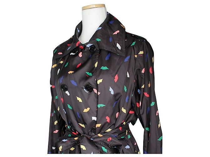 Sonia Rykiel Impermeabile con stampa multicolore Rosso - vista 4