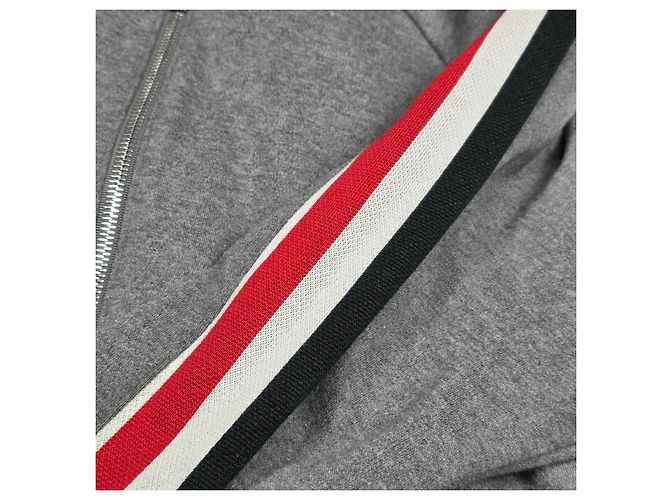 Thom Browne Giacca in Jersey con Zip Side Line Marrone - vista 3