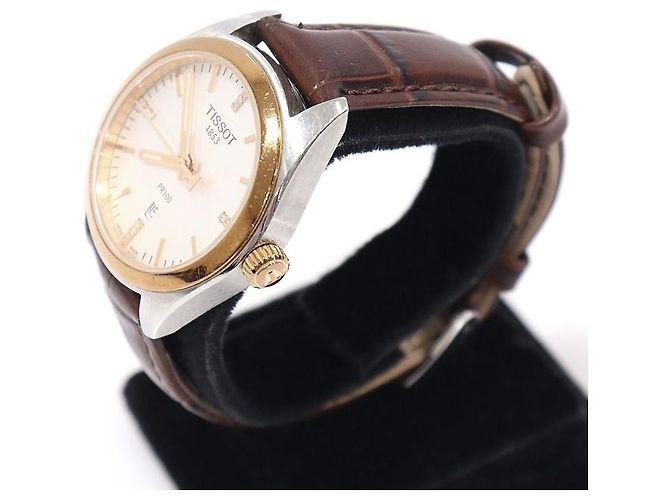 Tissot Relógio feminino de aço com quartzo e diamantes Rosa - vista 2