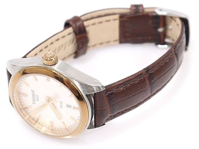 Tissot Relógio feminino de aço com quartzo e diamantes Rosa - vista 3