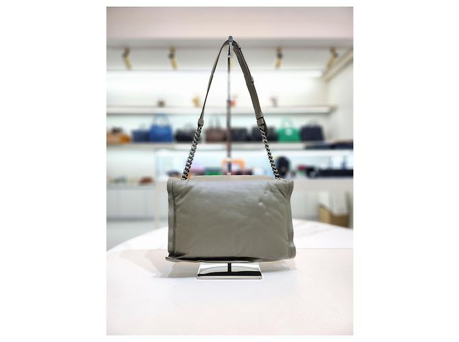 Salvatore Ferragamo Borsa a Spalla Viva Flap Chain Verde - vista 14