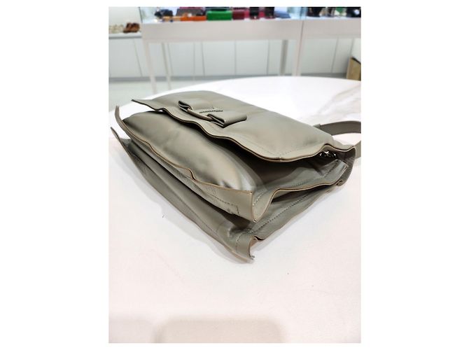 Salvatore Ferragamo Borsa a Spalla Viva Flap Chain Verde - vista 16