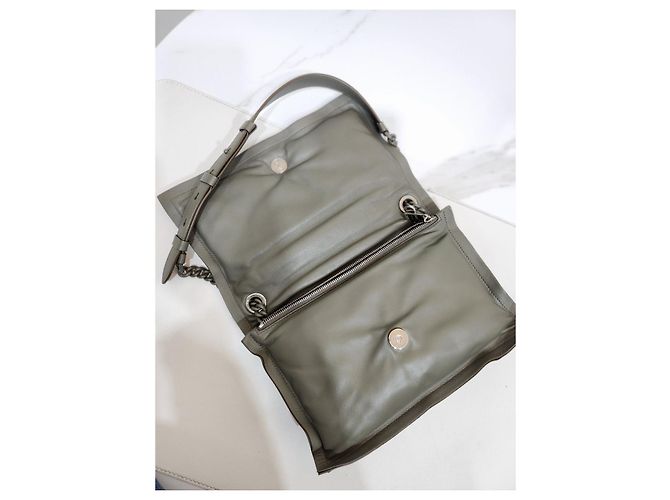 Salvatore Ferragamo Borsa a Spalla Viva Flap Chain Verde - vista 19