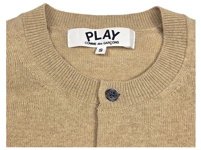 Comme Des Garcons Cardigan mit Rundhalsausschnitt beige Braun - Ansicht 4