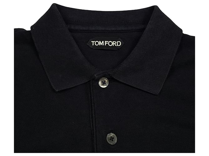 Tom Ford Kurzarm-Poloshirt Schwarz - Ansicht 4