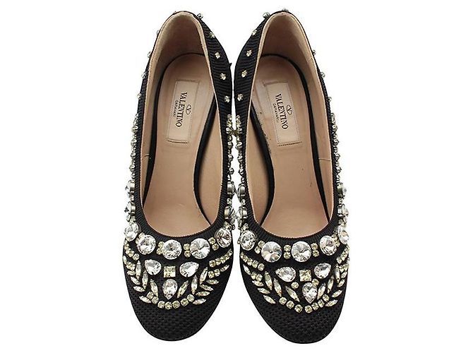 Valentino Décolleté in cristallo nero - vista 2