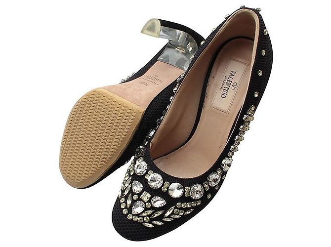 Valentino Décolleté in cristallo nero - vista 4