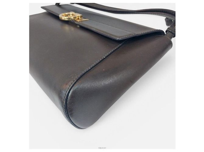 Salvatore Ferragamo Borsa a Spalla Gancini Abbey Crossbody Marrone - vista 3