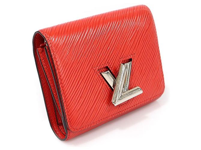 Louis Vuitton Carteira e porta-moedas Coccinelle Twist em couro Epi Vermelho - vista 2