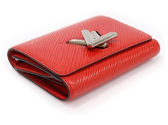 Louis Vuitton Carteira e porta-moedas Coccinelle Twist em couro Epi Vermelho - vista 3
