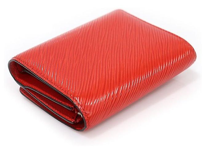 Louis Vuitton Carteira e porta-moedas Coccinelle Twist em couro Epi Vermelho - vista 4