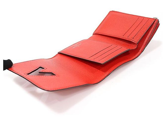 Louis Vuitton Carteira e porta-moedas Coccinelle Twist em couro Epi Vermelho - vista 5