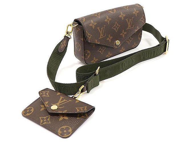 Louis Vuitton Borsa a tracolla Felicie Strap and Go in Monogram Canvas Marrone - vista 3