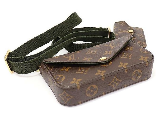 Louis Vuitton Borsa a tracolla Felicie Strap and Go in Monogram Canvas Marrone - vista 5