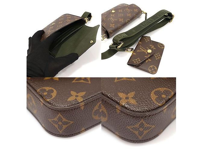 Louis Vuitton Borsa a tracolla Felicie Strap and Go in Monogram Canvas Marrone - vista 6