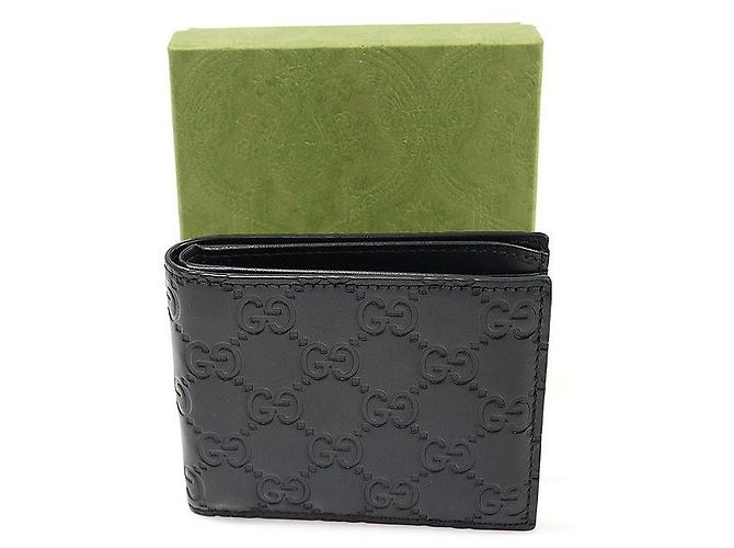 Gucci Black GG Sima Leather Signature Wallet - view 2