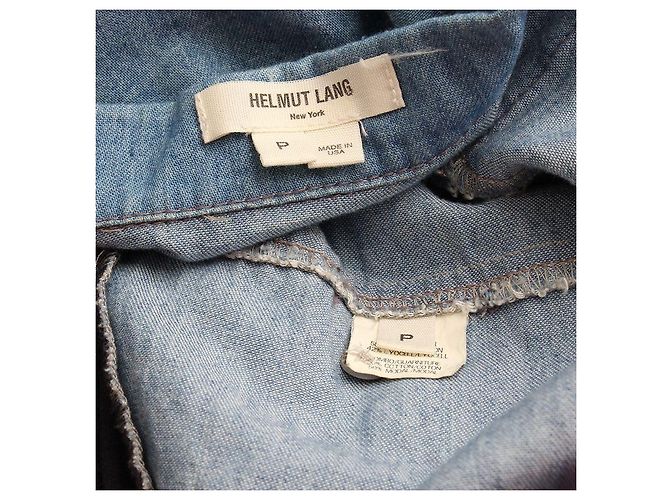 Helmut Lang Two-Tone Denim Shirt Blau - Ansicht 3