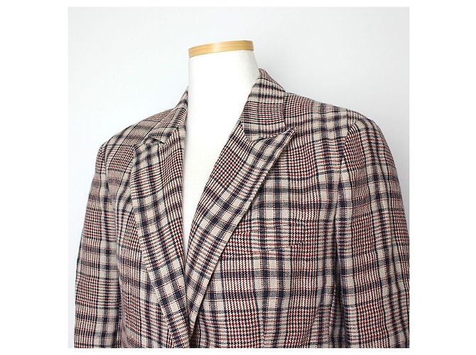 Giacca a quadri con un bottone Isabel Marant Étoile Multicolore - vista 4