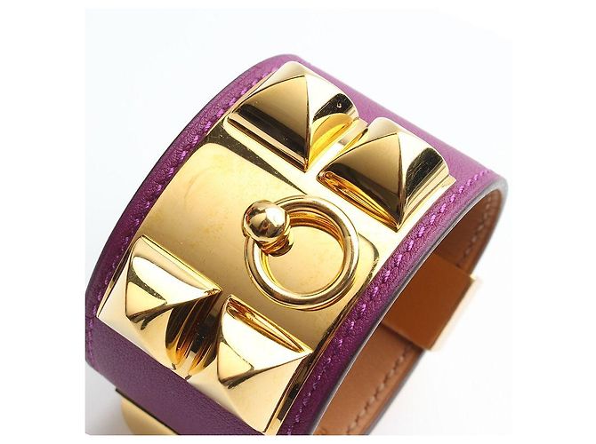 Hermès Pulsera Medor Violet en Oro con sello Púrpura - vista 4