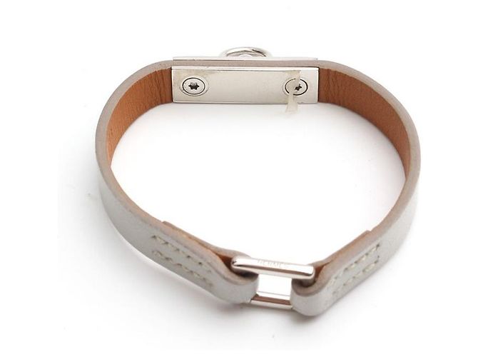 Hermès Pulseira Micro Rival Silver Stamp Marrom - vista 2