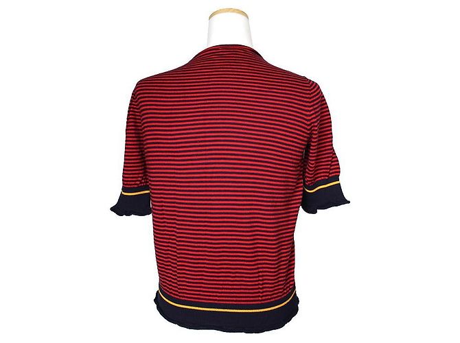 Gestreiftes Strickoberteil Sonia by Sonia Rykiel Rot - Ansicht 2