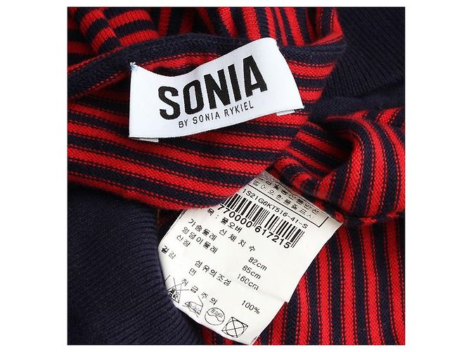 Gestreiftes Strickoberteil Sonia by Sonia Rykiel Rot - Ansicht 3