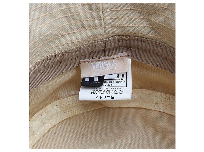 Versace Sombrero Bucket Versus Beige Castaño - vista 3