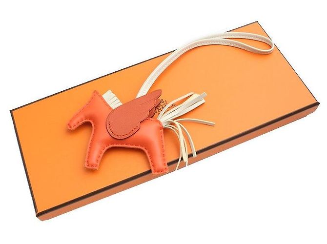 Hermès Charm per borsa Pegasus Rodeo Small Arancione - vista 5