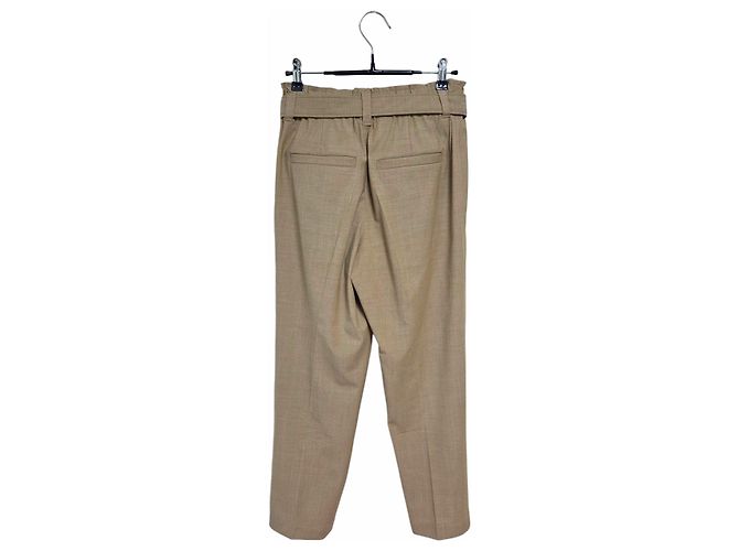 Brunello Cucinelli Damenhose mit Gürtel und elastischem Bund Braun - Ansicht 2