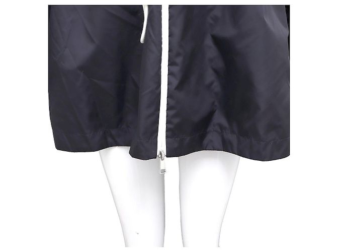 Moncler Windbreaker Hoodie Zip-Up Jacket Blue - view 5