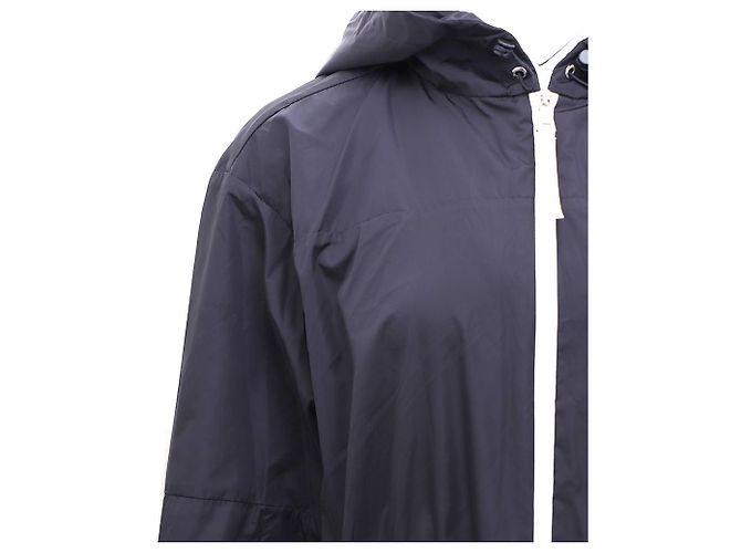 Moncler Windbreaker Hoodie Zip-Up Jacket Blue - view 6