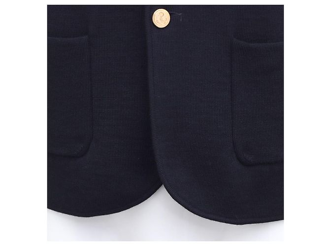Thom Browne Woll-Sportjacke Navy Strickjacke Blau - Ansicht 4