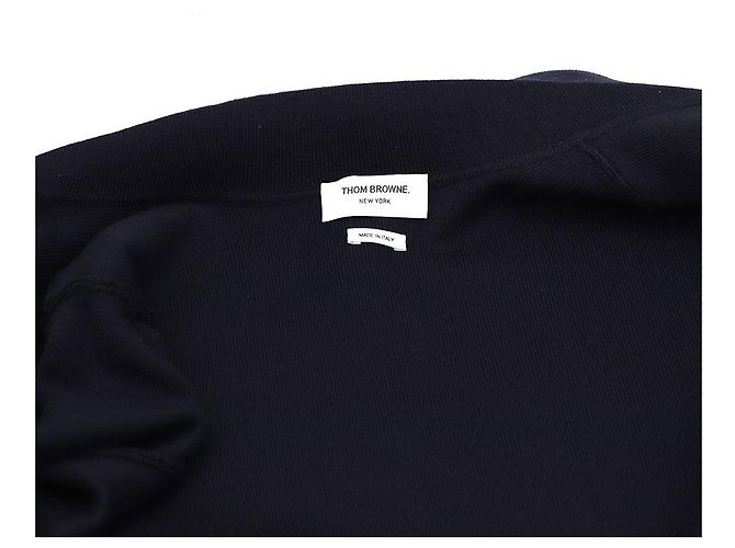 Thom Browne Woll-Sportjacke Navy Strickjacke Blau - Ansicht 8