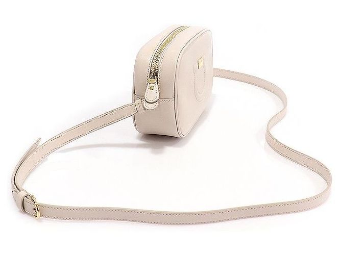 Salvatore Ferragamo Mini borsa a tracolla Gancini Camera City in pelle avorio Bianco - vista 3