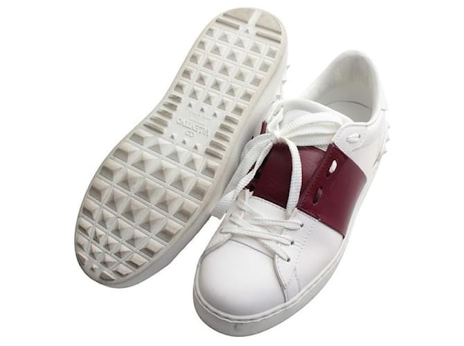 Valentino Sneakers Rockstud bicolore Rosso - vista 3