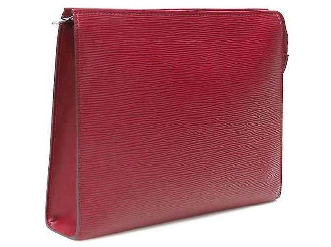 Louis Vuitton Beauty Case e Clutch in Pelle Epi Fuchsia Rosso - vista 2