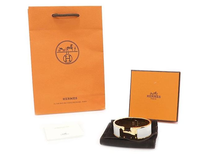 Hermès Blanc Enamel Click PM Armband für Damen Weiß - Ansicht 2