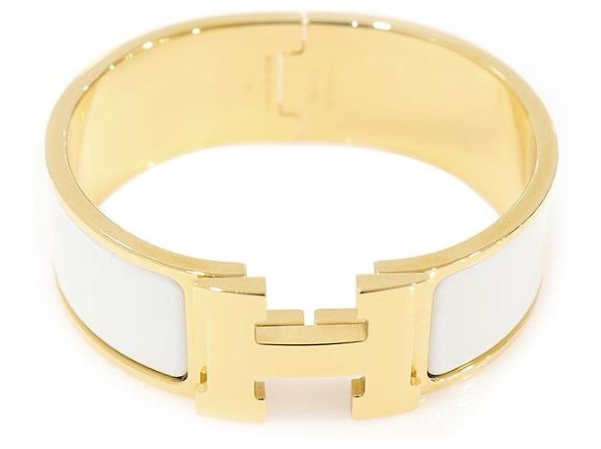 Hermès Blanc Enamel Click PM Armband für Damen Weiß - Ansicht 4
