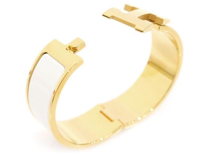 Hermès Blanc Enamel Click PM Armband für Damen Weiß - Ansicht 5