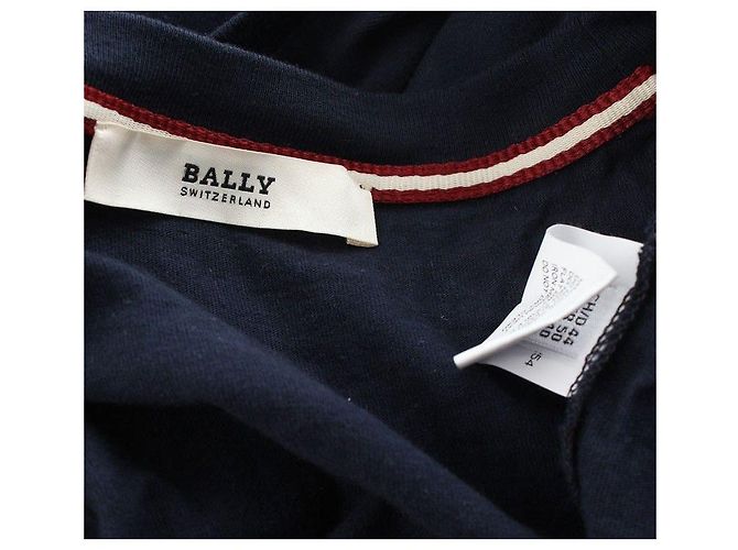 Bally Navy Logo Baumwoll-T-Shirt für Herren Blau - Ansicht 4