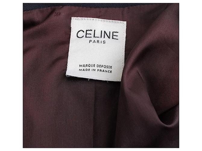Céline Navy-Linen-Jacke Schwarz - Ansicht 3