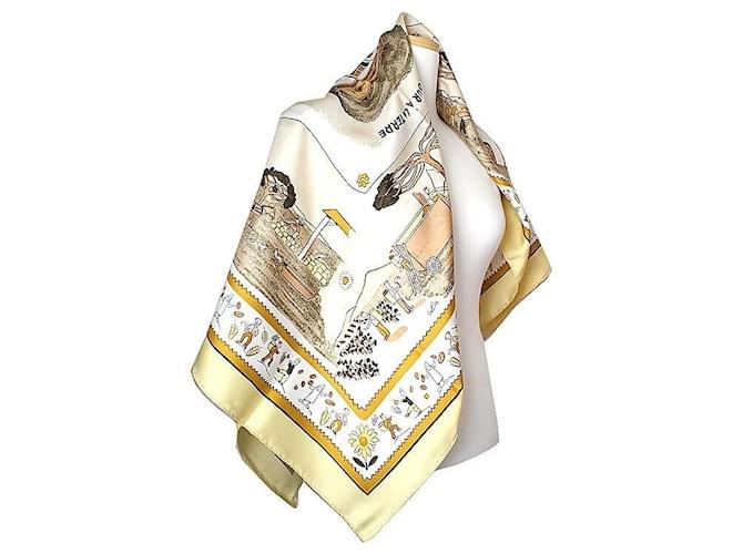 Hermès Sciarpa in seta Retour la Terre Verde - vista 2