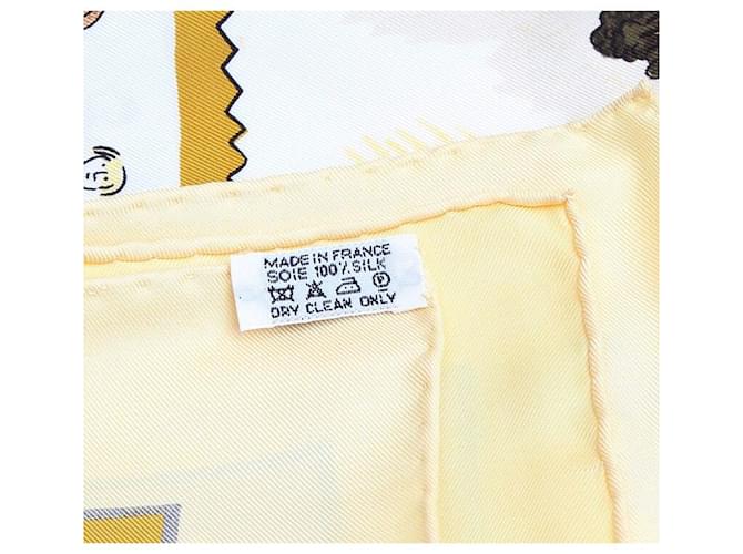 Hermès Sciarpa in seta Retour la Terre Verde - vista 5