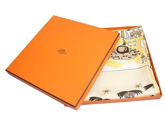 Hermès Sciarpa in seta Retour la Terre Verde - vista 6