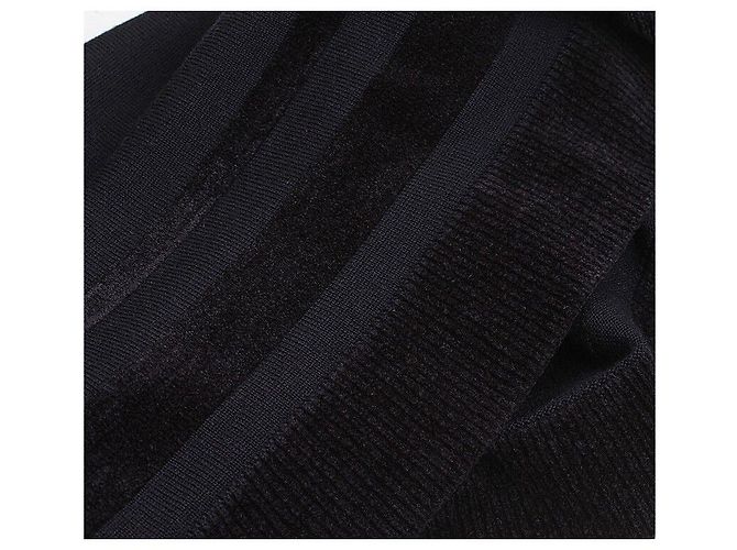 Salvatore Ferragamo Top de punto azul marino Negro - vista 5