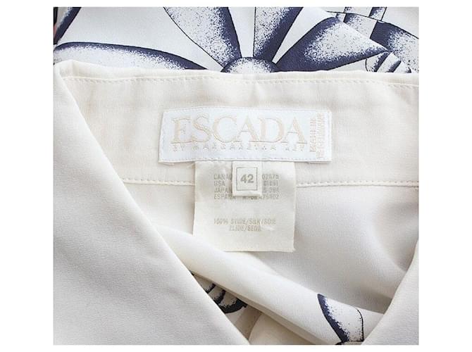 Escada Camicetta in seta avorio Bianco - vista 3