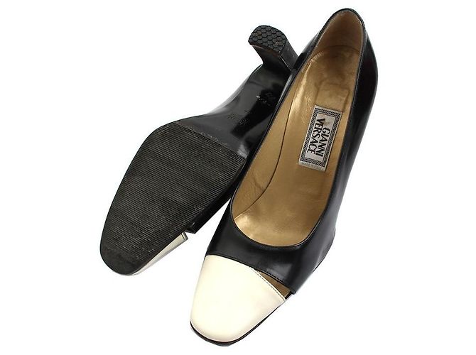 Versace Schwarz-weiße Pumps - Ansicht 3