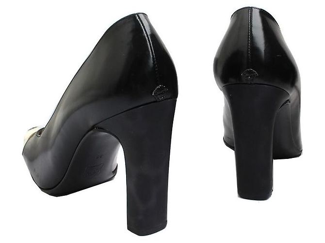 Versace Schwarz-weiße Pumps - Ansicht 4