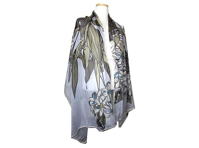 Sciarpa in chiffon di seta Elie Saab Multicolore - vista 2
