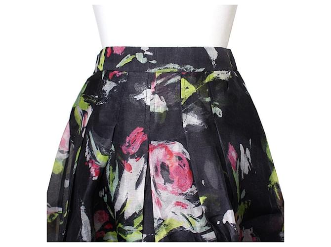 Dolce & Gabbana Falda de seda transparente Negro - vista 4